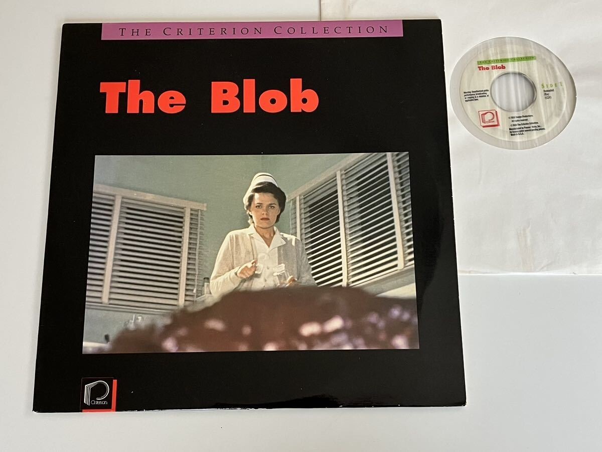 【輸入版レーザーディスク】The Blob (マックイーンの絶対の危機) LD CRITERION 88年US盤 58年Steve McQueen初主演作,カルトホラー希少品拍卖