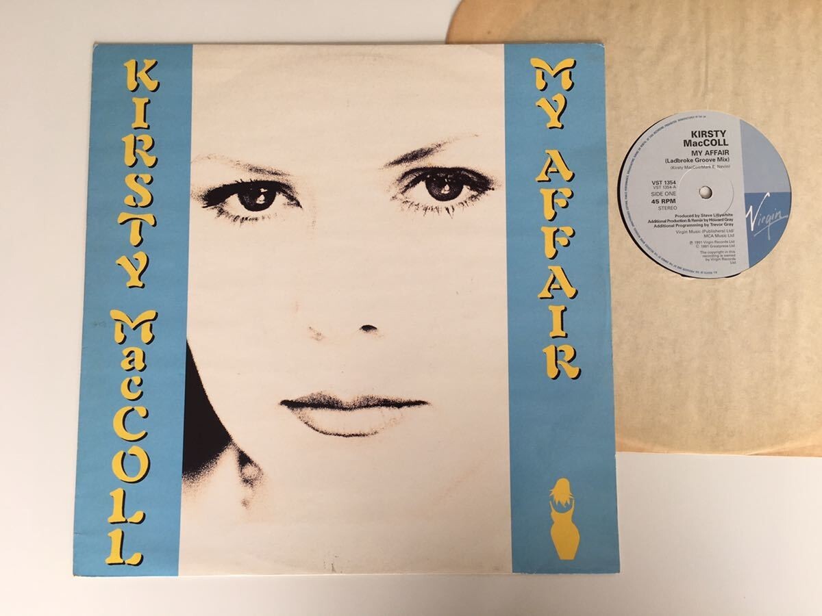 【91年UK盤】Kirsty MacColl / My Affair 3トラック12inch VIRGIN UK VST1354 Steve Lillywhiteネオアコギターポップオルタナ英SSW拍卖