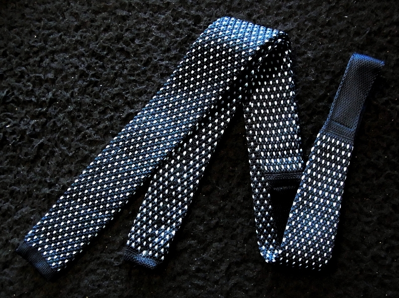 0^o^0ocl♪NIT0459美品ユニクロ【本格ニットタイ】ネクタイ拍卖