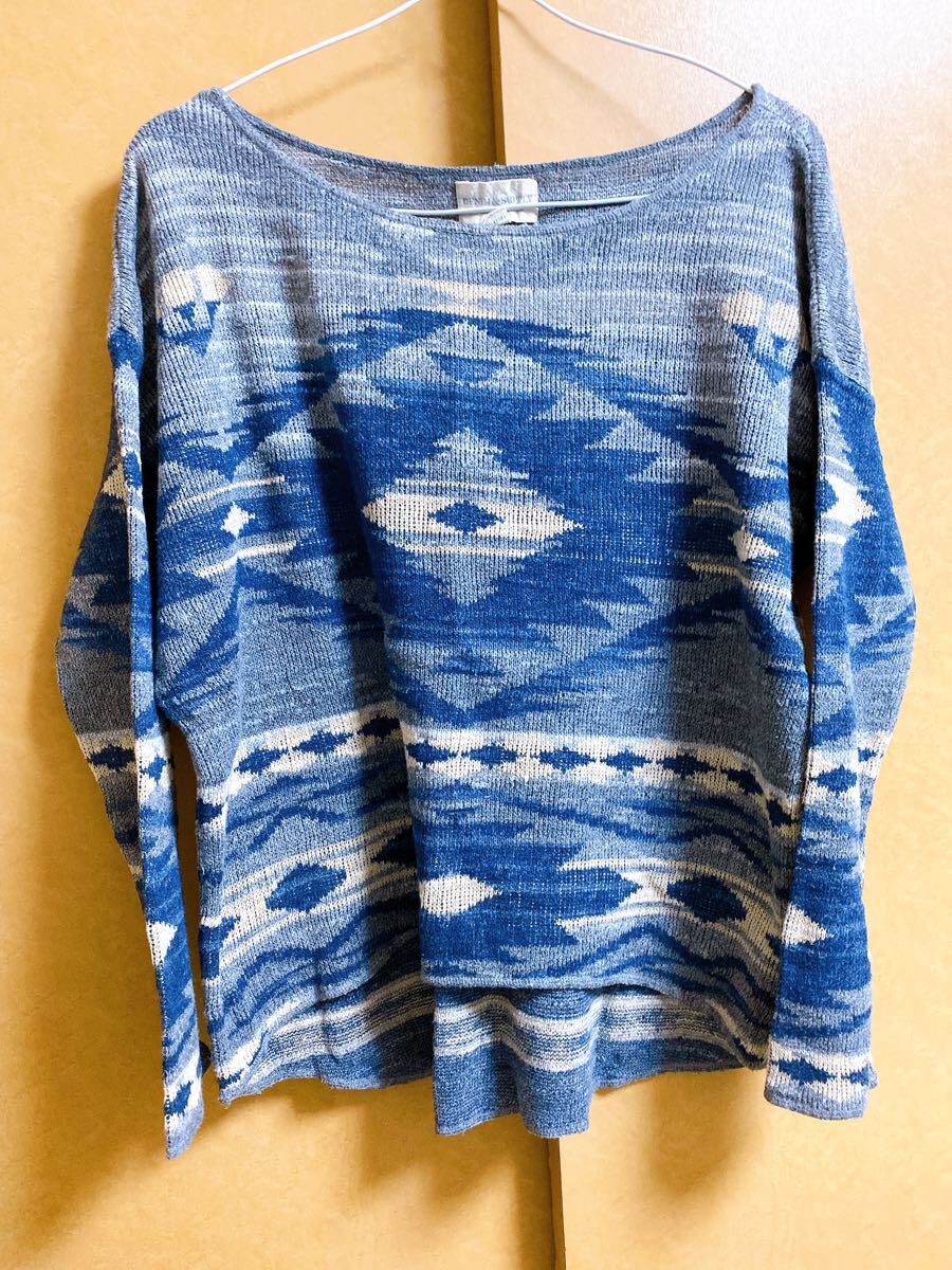 DENIM&SUPPLY デニム&サプライ ラルフローレン ネイティブ系 ニット セーター Mサイズ拍卖