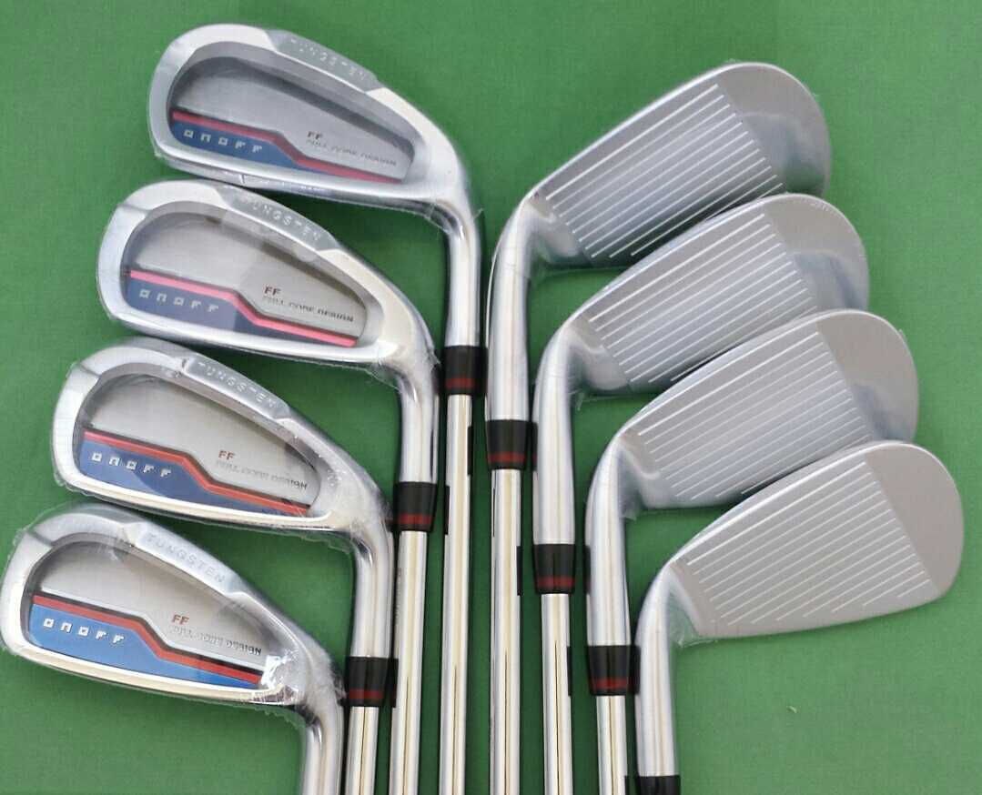 ★新品 展示品★ ONOFF オノフ AKA 赤 FF アイアン #6-9.PW.AW.AS.SW (8本) Zelos ゼロス 7 R【グローブライド】メーカーカスタム拍卖