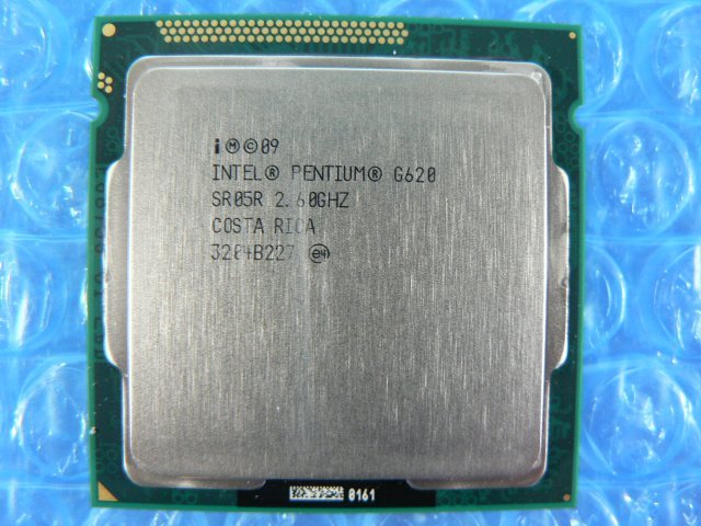 1CQX // Intel Pentium G620 2.60GHz SR05R Sandy Bridge Q0 Socket 1155 (LGA1155) // Fujitsu PRIMERGY TX120 S3 取外 // 在庫3拍卖