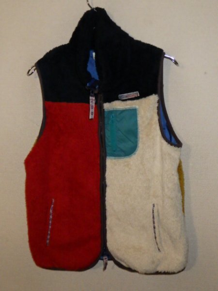 z6577KRIFF MAYER★クリフメイヤー★マルチカラー★フリースジップベスト★サイズM★人気★激安拍卖