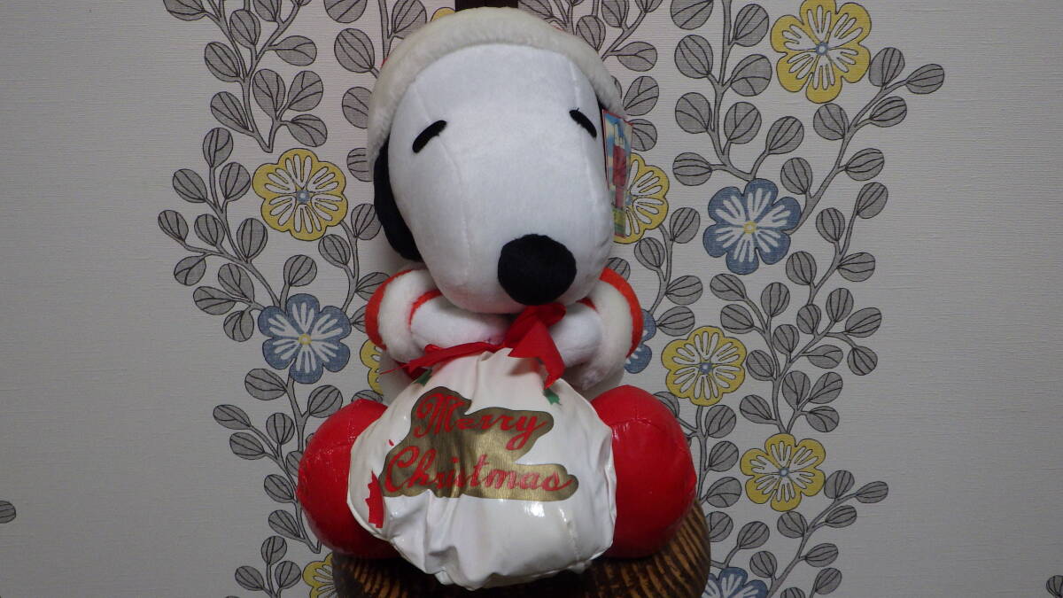スヌーピー クリスマス サンタクロース ぬいぐるみ レトロ ピーナッツ拍卖