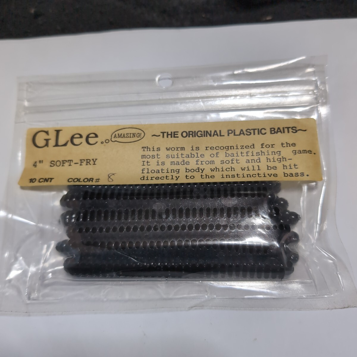 ■新品■GLee■ソフトフライ■4インチ、10本入、スモーク■3拍卖