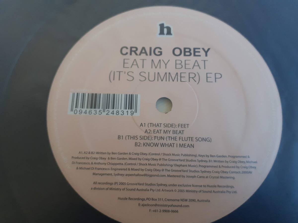 L5401◆12 / Craig Obey / Eat My Beat (It's Summer) EP拍卖