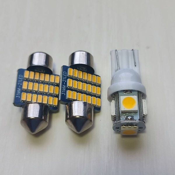 MN71S クロスビー 電球色 ウォームホワイト 暖色 LED ルームランプ3個セット スズキ /d31/d5拍卖