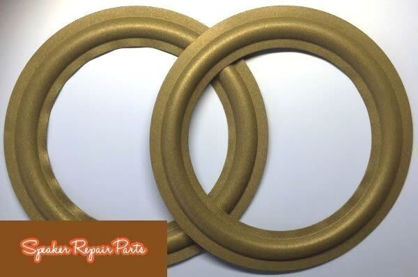 Dyaudio 21W54,21W-5406,24W-100,22W75,24W75 適合 ウレタンエッジ 2枚 20cm 用 スピーカー エッジ 交換 張替 補修用拍卖