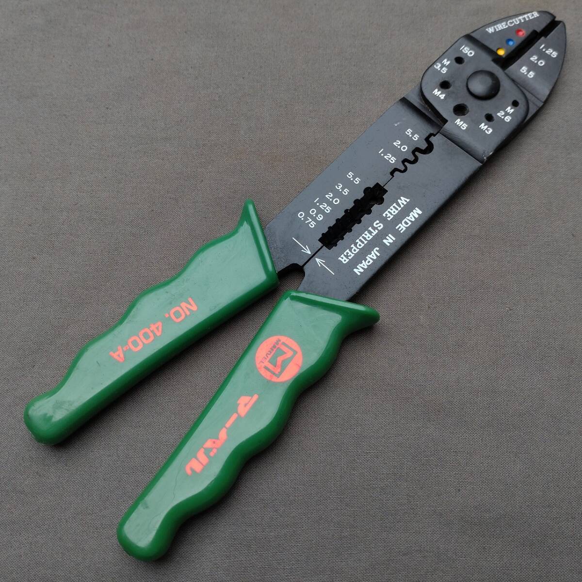 マーベル 電工ペンチ No.400A 絶縁・裸圧着端子用 MARVEL 【3117】【b】【r】拍卖