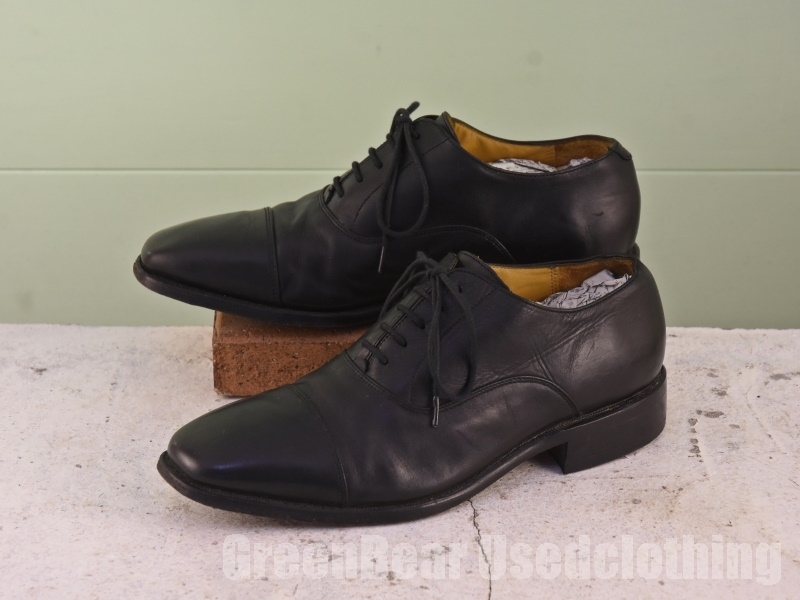 A493 メンズ BORELLI ビジネスシューズ ストレートチップ 黒 ブラック 40 25cm 拍卖