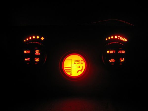 QNC20/QNC21/QNC25 エアコンパネル照明LEDセット! レッド拍卖