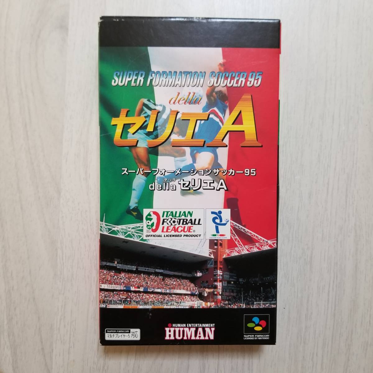 ☆SFC スーパーフォーメーションサッカー’95 della セリエA  箱説付き   同梱可☆拍卖