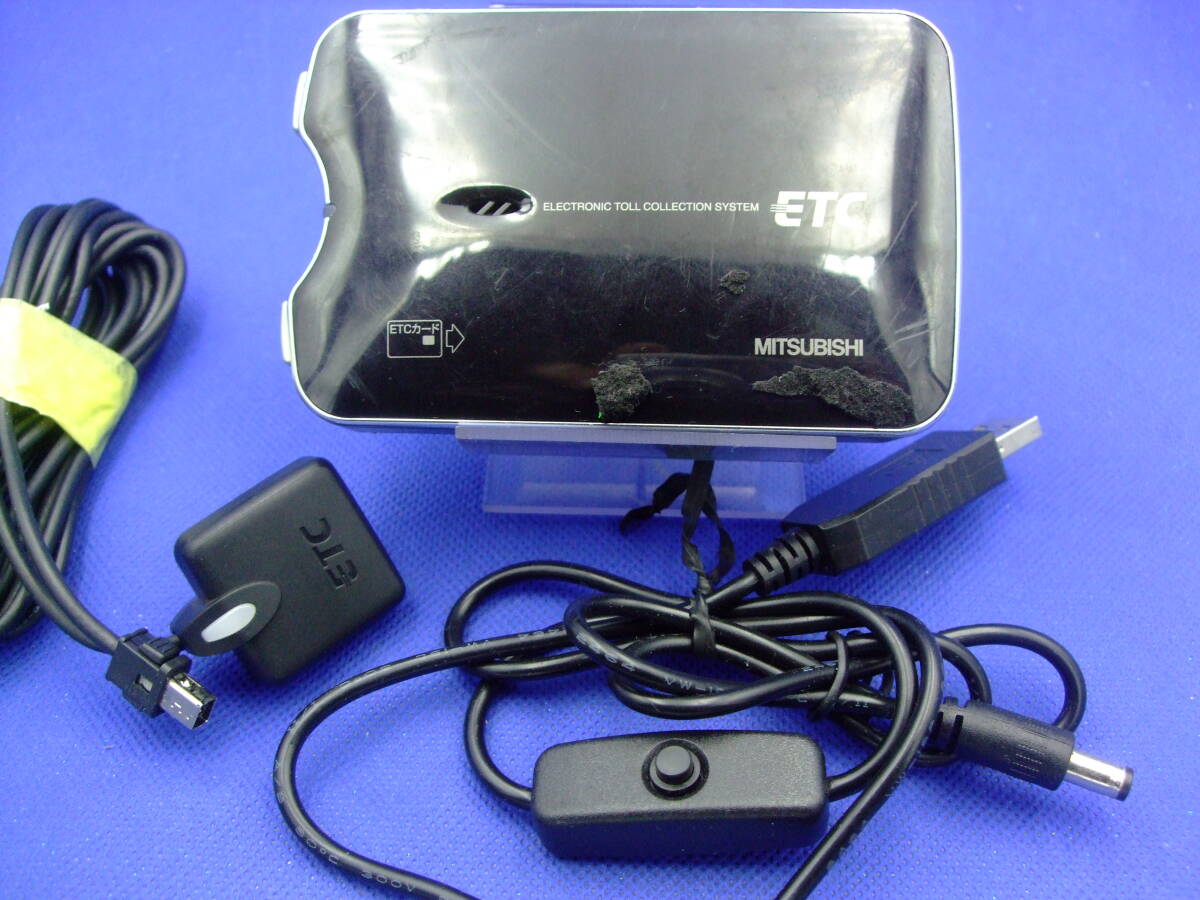 バイクにも USBスイッチ付き配線 ETC 軽登録(車バイク仕様時ゲート軽二表示)モバイルバッテリーでも駆動M2拍卖