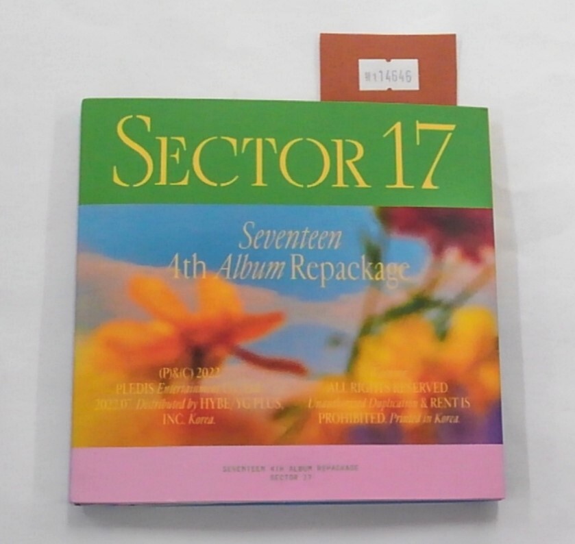 万1 14646 SEVENTEEN - Vol.4 Repackage 'SECTOR 17' COMPACT ver. :CD, 韓国盤, フォトカード付き:PLD0165拍卖