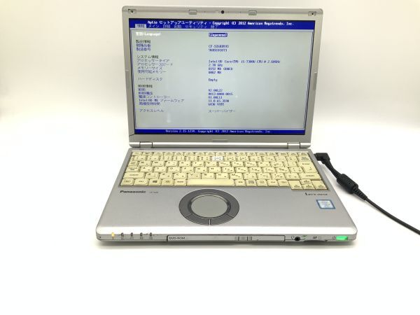 ■ Panasonic Let’s note CF-SZ6RDYVS ■ Core i5-7300U@2.6Ghz/メモリ8GB/HDD,SSDなし/ノートパソコン【J9】拍卖