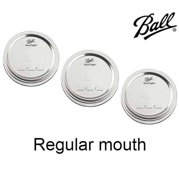 Ball レギュラーマウス用 内ふた&リングセット シルバー 3個セット拍卖