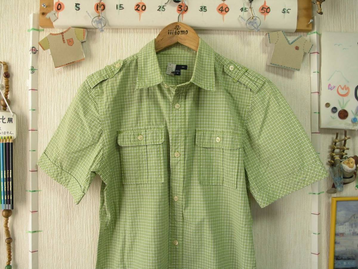 ♪服3285♪ 半袖 シャツ エポレット(肩のバンド)付 Gap ギャップ サイズМ Used ~iiitomo~拍卖