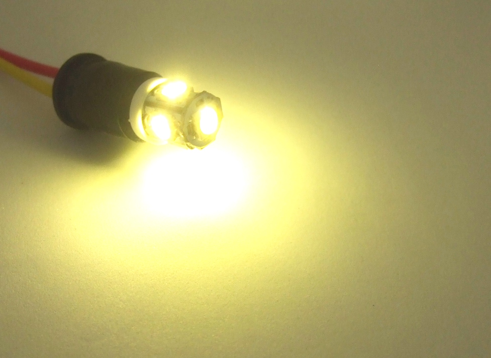 <T10S09F-003> 2個セット メーターパネル・サイドマーカー・ポジション用 LEDウエッジ球(T10) 電球色 拍卖