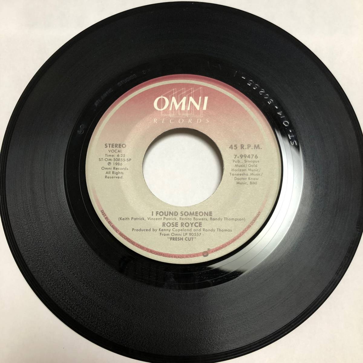 ROSE ROYCE / I FOUND SOMEONE・LONELY ROAD / 7インチ拍卖