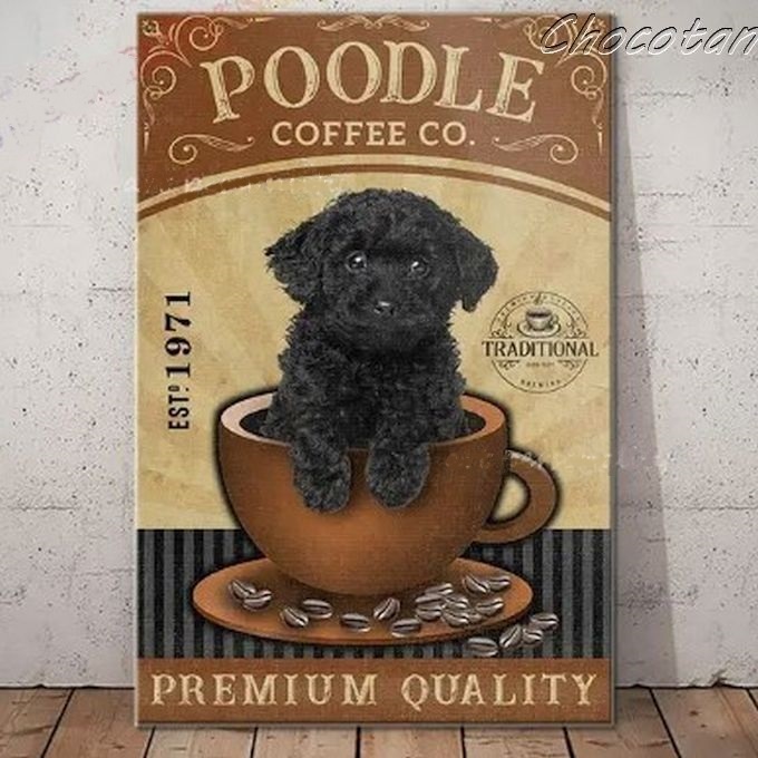 【送料無料】プードル ⑨ coffee メタルサインプレート【新品】拍卖
