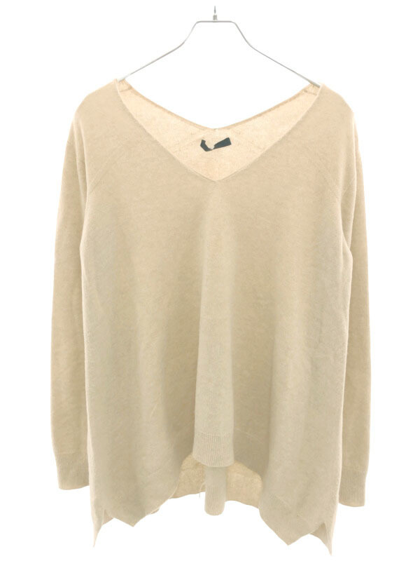 THE ROW ザ ロウ ディープVネック ニットセーター ベージュ S ITZEPV5V75D6拍卖