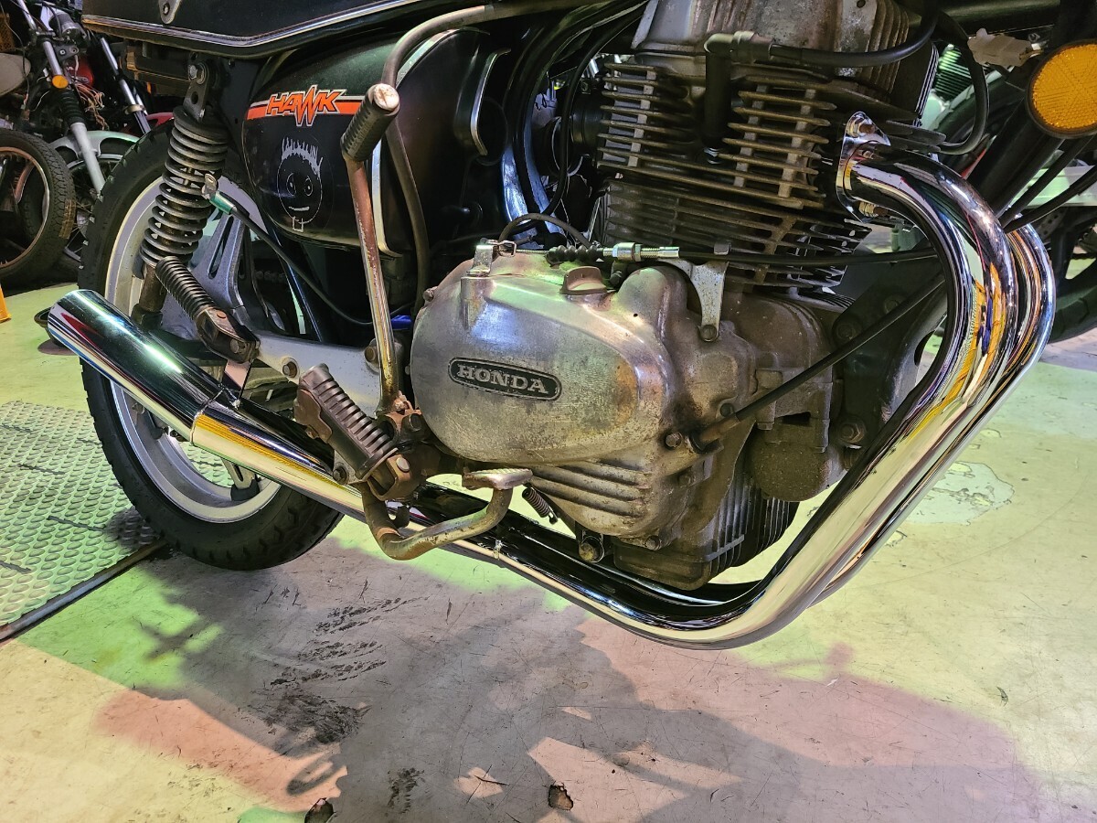 受注生産 CB250T CB400T バブ ホーク ショート管 メッキ マフラー HONDA 70π ホーク2 拍卖