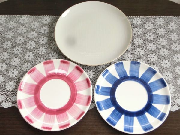 Rosierハンドペイントプレート&SWALLOW SONE 白プレートセット拍卖