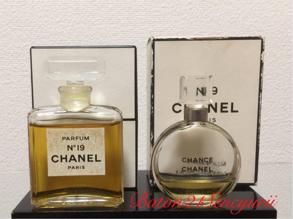 ★シャネル チャンス パルファム7.5ml&No19パルファム14ml ★香水2点セット拍卖