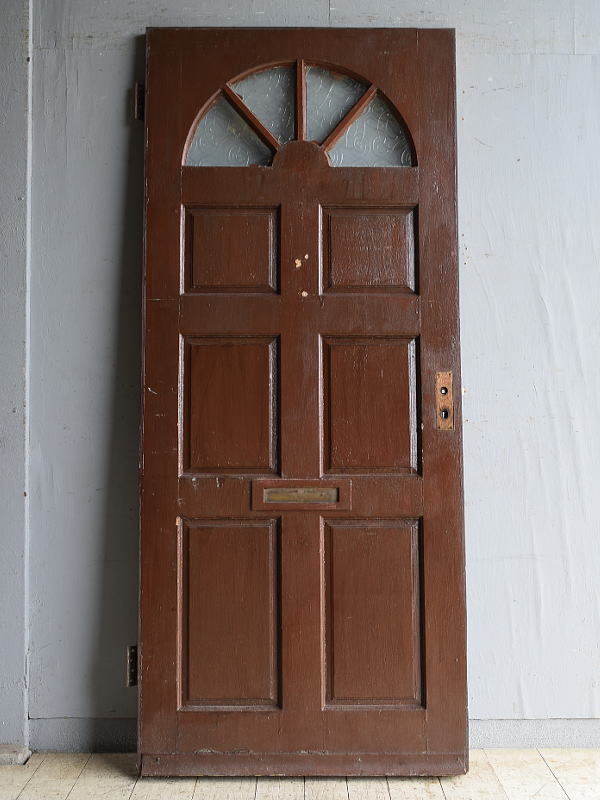 イギリス アンティーク ガラス入りドア 扉 建具 8754拍卖