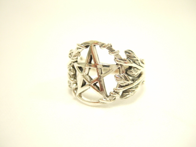 横浜最新 シルバー925SILVER☆魅惑の銀リング透かし五芒星 11〜26号 守護魔除けペンタグラム メンズレディース 送料無料 ξgRξ ξ28拍卖