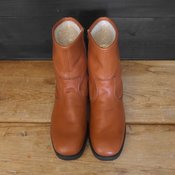 ★80's★DEXTER★サイドジップボアブーツ★デッドストック未使用品★ブラウン★11M(29.0cm相当)拍卖