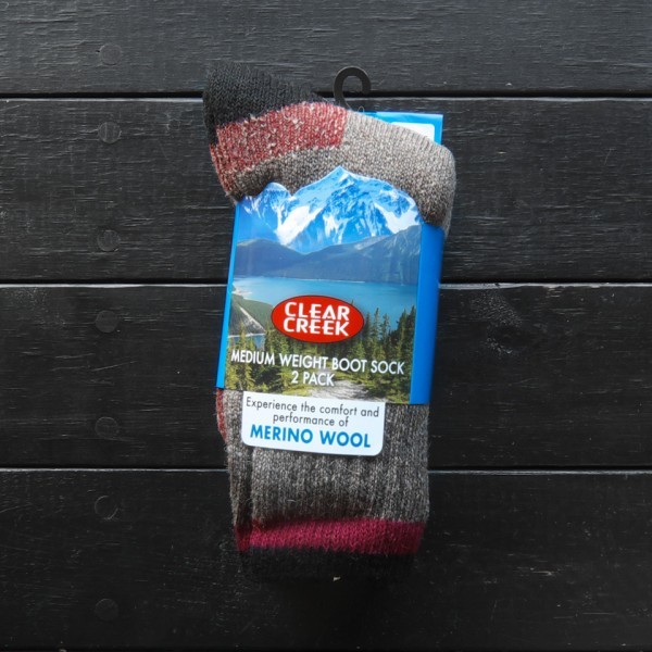 ★CLEAR CREEK★クリアクリーク★2Pブーツソックス★新品未使用品★ブラウン★8-9 1/2拍卖