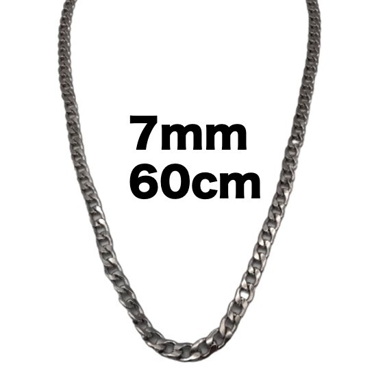 人気 シルバー ネックレス 7mm ストリート 韓国 ファッション拍卖