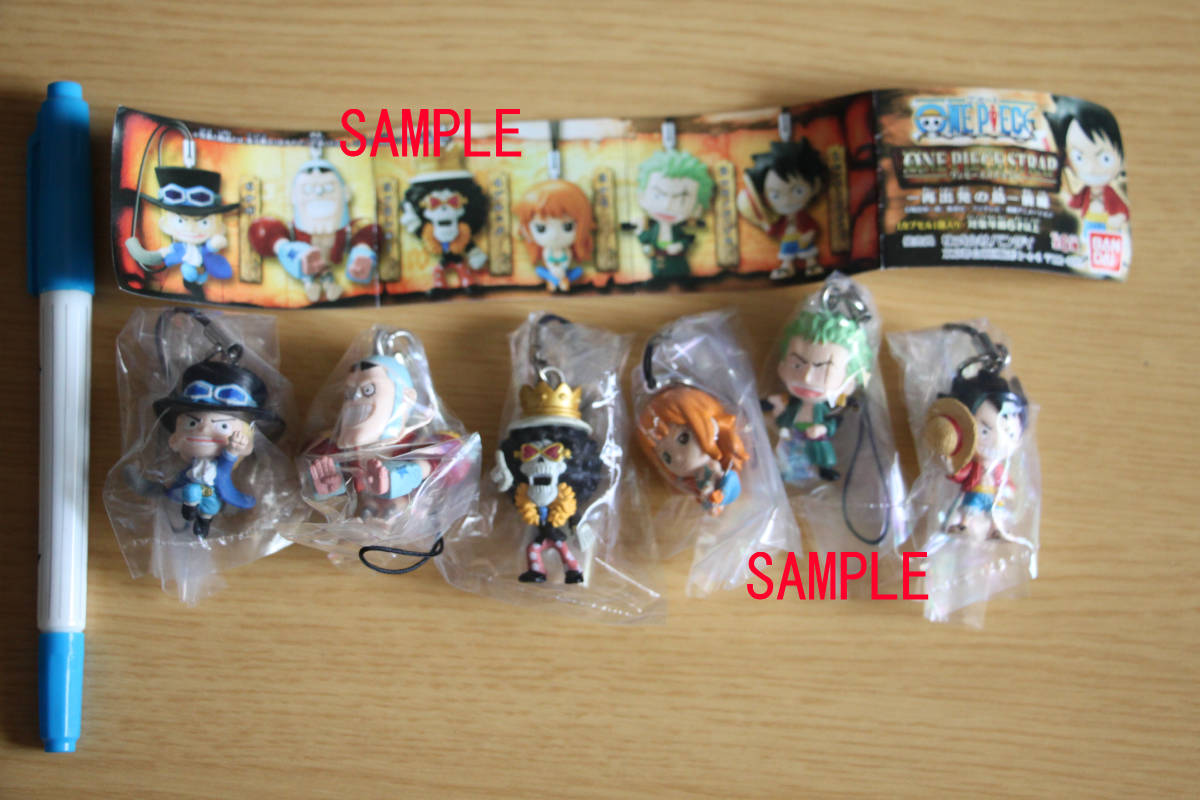 36-4 ▲ワンピース▲「ストラップ 再出発の島 前編」【ルフィ】【ゾロ】【ナミ】【ブルック】【フランキー】【サボ】11個拍卖