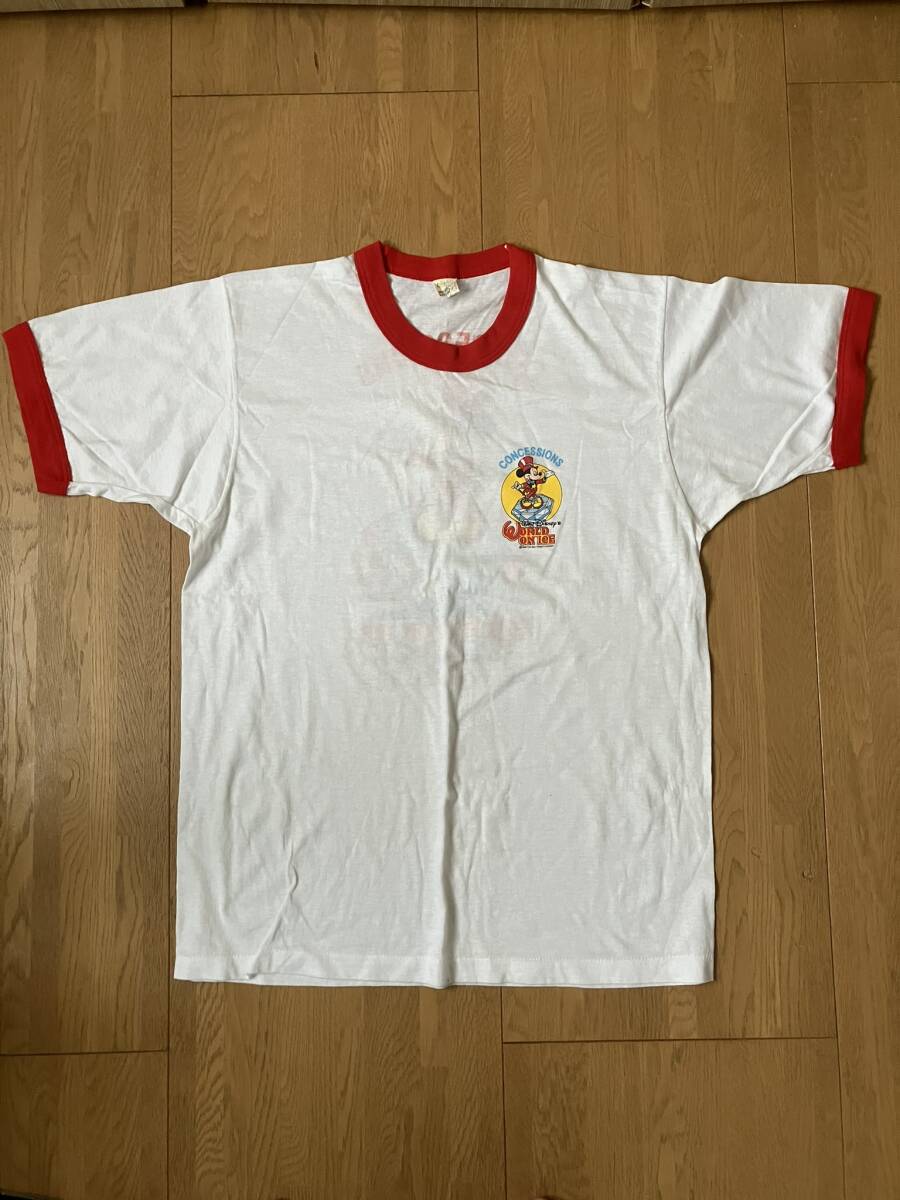 レア スタッフTシャツ WORLD ON ICE ワールドオンアイス ミッキー ディズニー CONCESSIONS拍卖