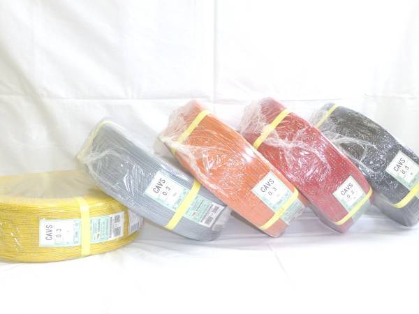 切売り!! CAVS 0.3sq 自動車用圧縮導体薄肉型低圧電線拍卖