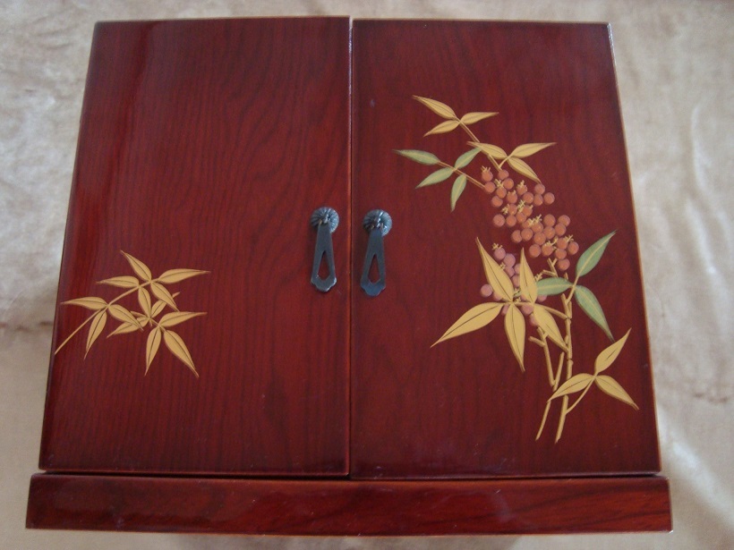 小引き出し 3段 観音開き アンティーク USED拍卖