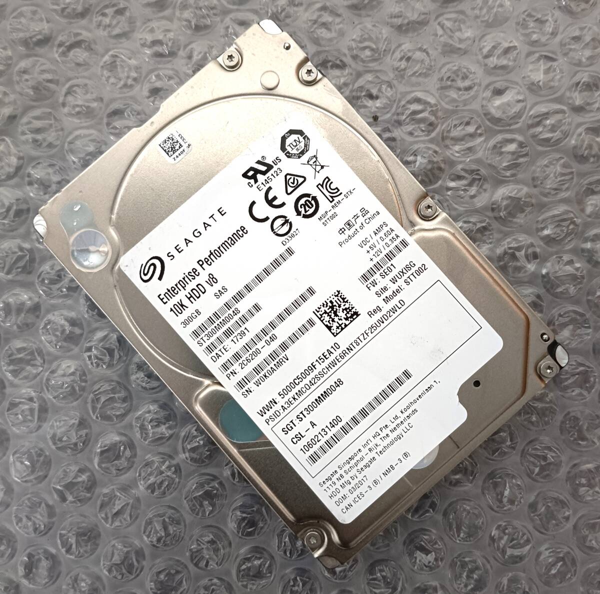 【中古パーツ】 2.5インチ seagate ST300MM0048 10K SAS 300GB HDD 正常品 1台■ SAS 2688拍卖