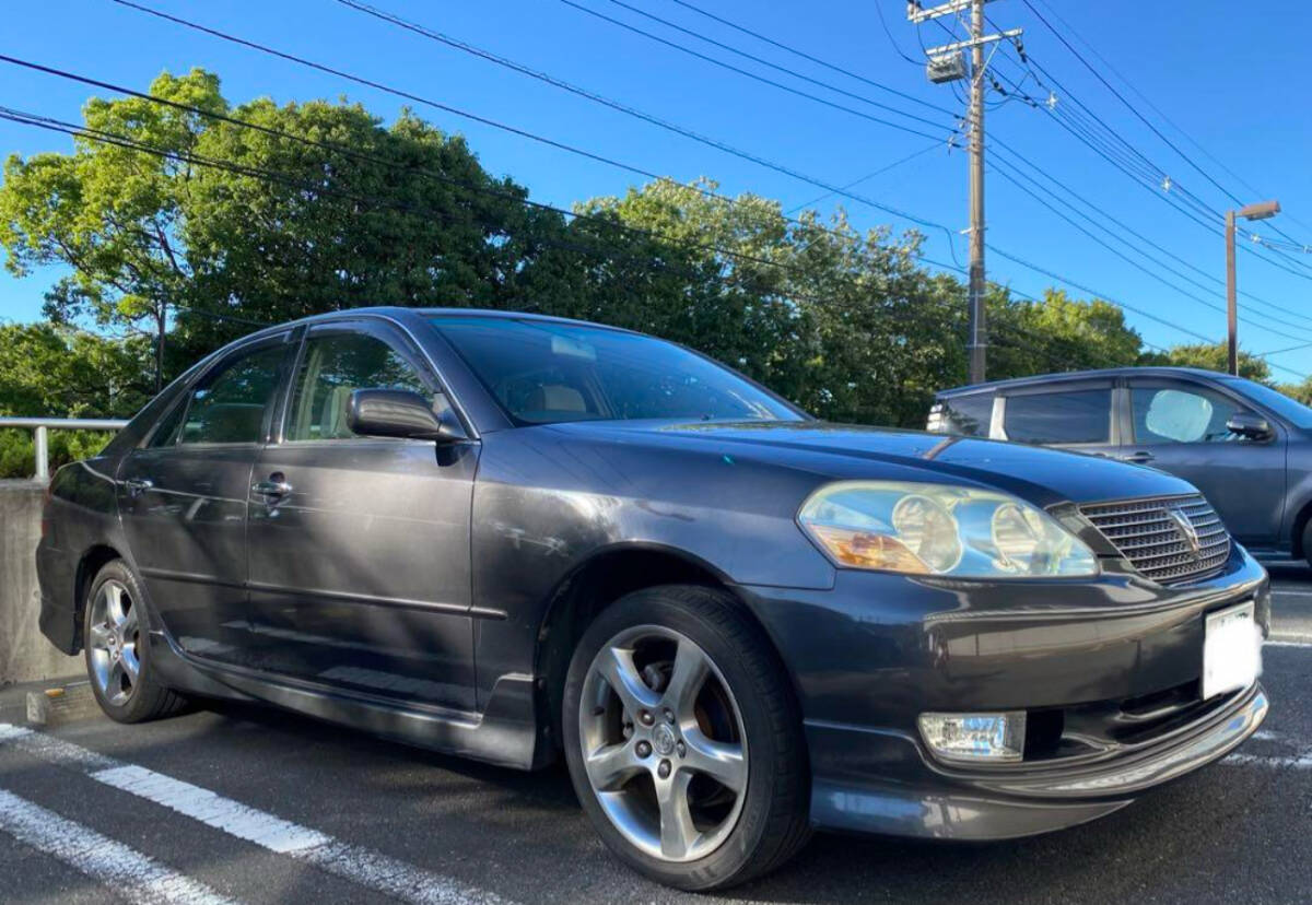 希少純正オプションエアロ&ダークグレーマイカ TOYOTA GX110 マークII マルチ装備 自光式ナンバー付拍卖