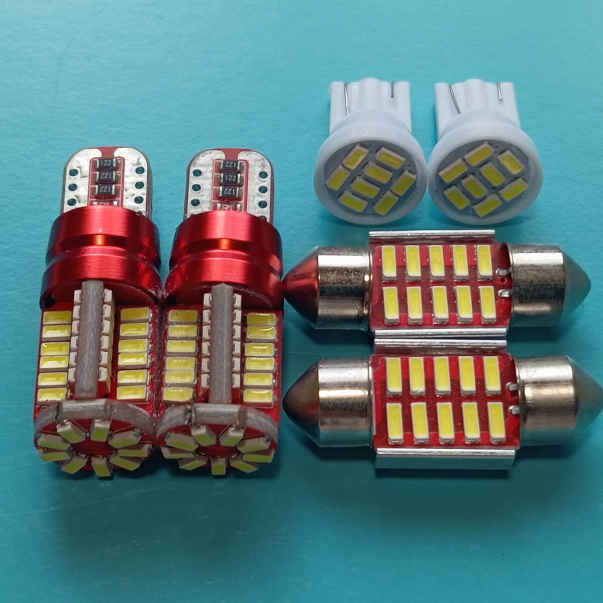 TW系 サンバーディアスワゴン 超爆光!T10 LED ルームランプ スモール バックランプ 6個セット ホワイト スバル /57/t31/8拍卖