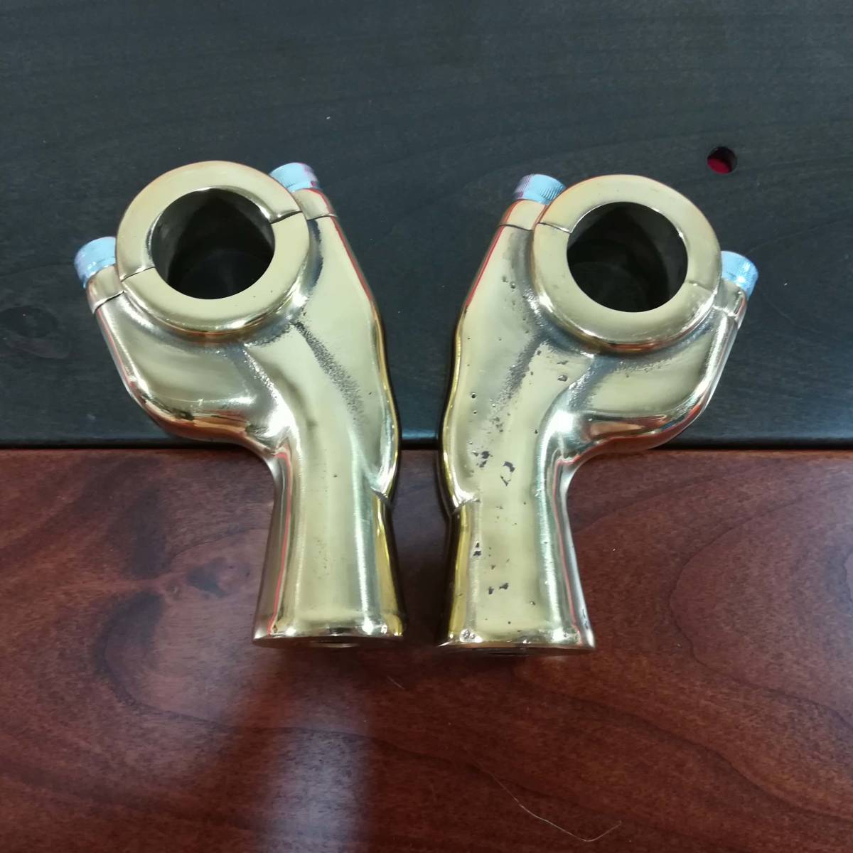 真鍮 ハンドル ポスト ライザー 1インチ ブラス ハーレー ドラッグスター チョッパー ボバー拍卖