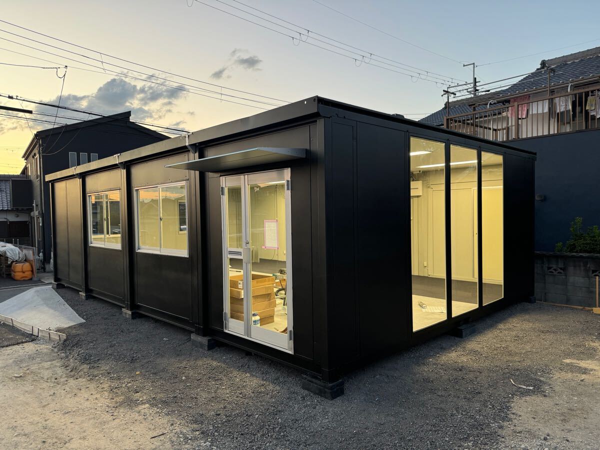 整備後未使用 三協フロンテア製 ユニットハウス CT-54J 4連棟 16坪 コンテナ プレハブ ログハウス スーパーハウス 倉庫 保管 物置拍卖