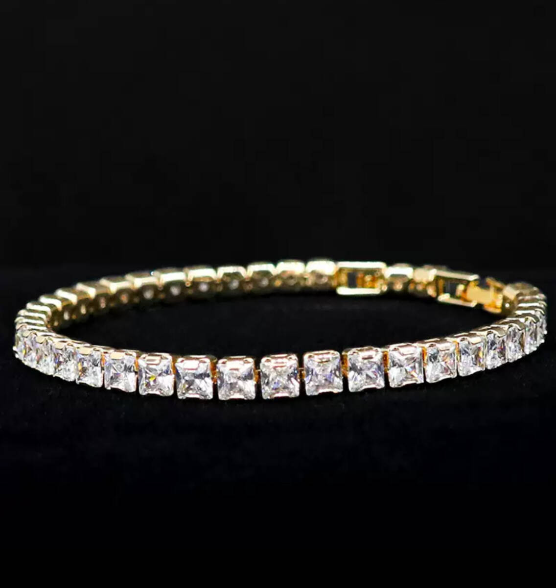 SONA ダイヤモンド テニスブレスレット k18コート イエローゴールド s925拍卖