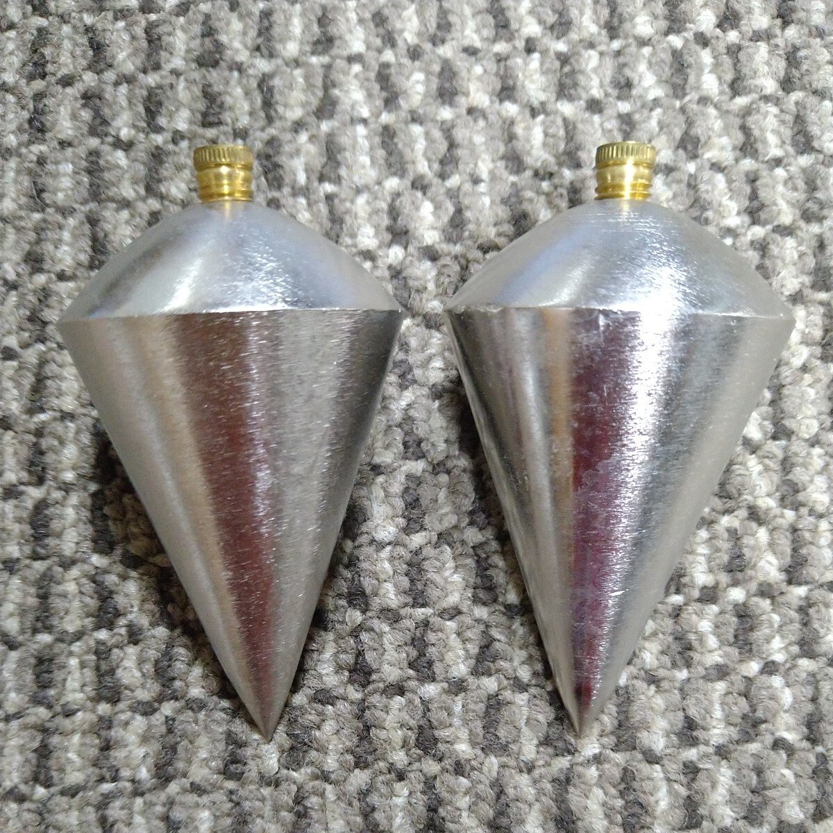 ジャンク品/長期保管品/NTC/下振り/下げ振り/サイズ400g/実質量375g/全長85mm/Φ48mm/2個セット/デットストック品拍卖