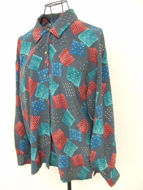 【お買得】★PIRATA/ピラータ★レディース長袖シャツ グレー系 サイズ11R 薄手拍卖