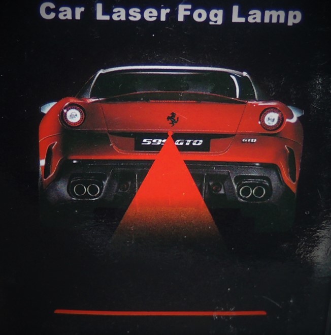 【送料無料】新品 レーザーフォグランプ 追突防止 警告灯 フォグライト レーザーテール バックランプ レッド 車間距離 煽り運転防止拍卖