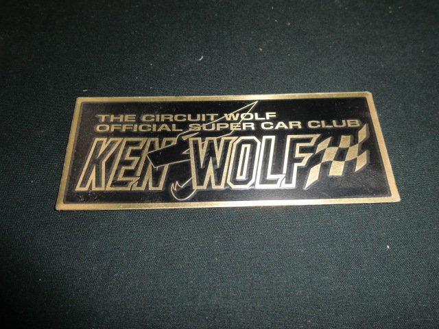 サーキットの狼 ケン ウルフ エンブレム 新品 100x40 KEN WOLF フェラーリ ランボルギーニ ポルシェ マクラーレン アストンマーチン拍卖