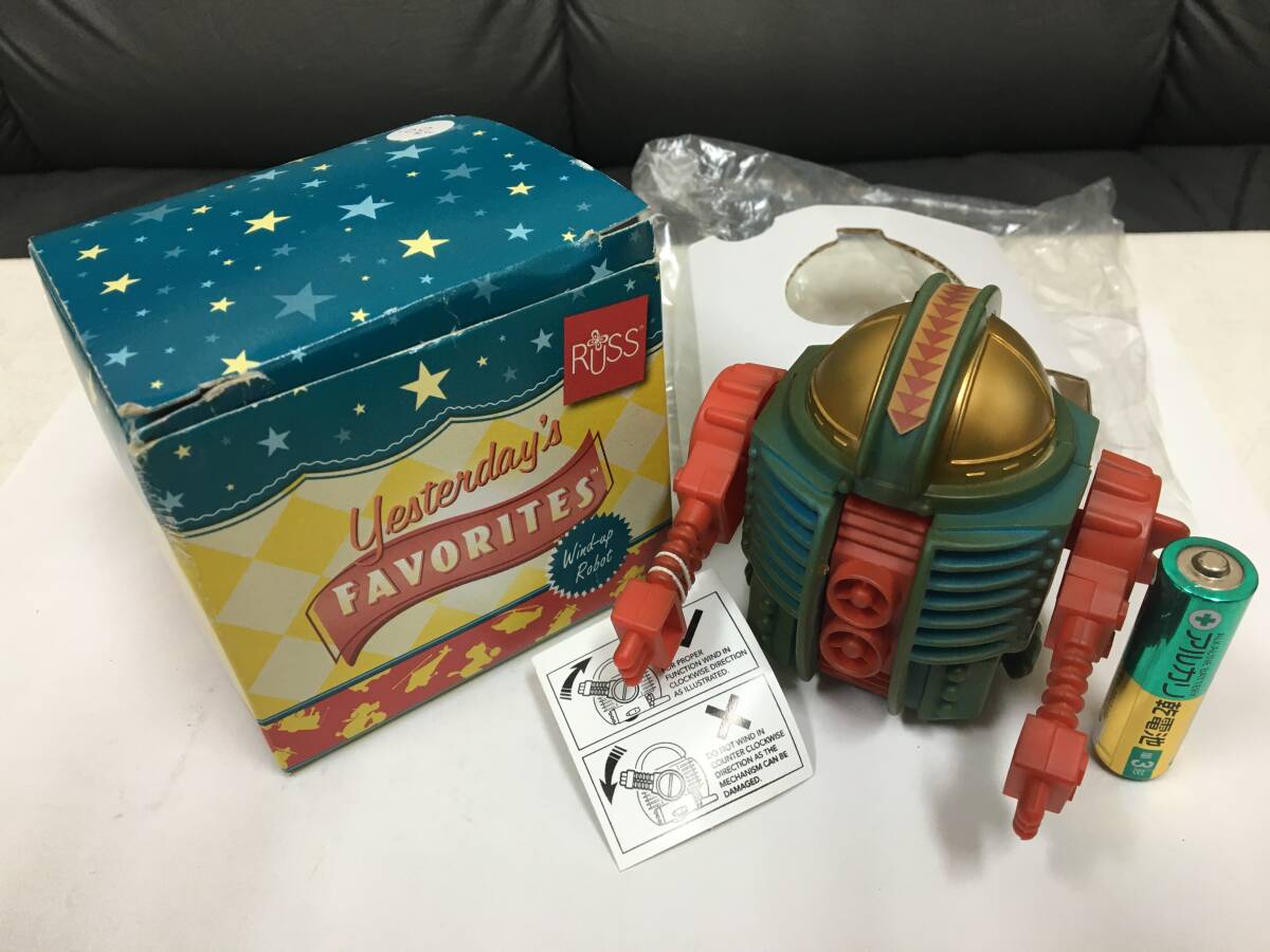 ★未使用★ヴィンテージ yesterday's FAVORITES「 Wind-up Robot」(2) ロボット おもちゃ(R6江別段箱保管)拍卖