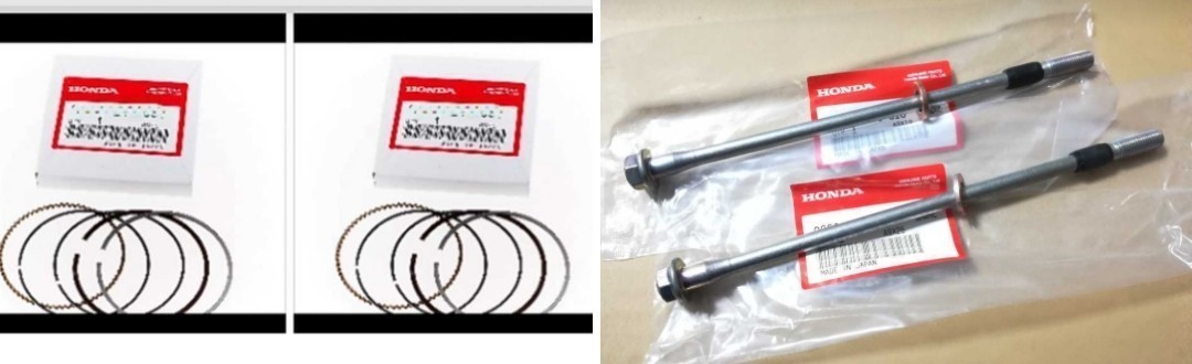 PAYPAY CB400NホークⅢ ホーク400 CB400T ピストン リング STD サイズ シリンダーボルトゴム付 セット 純正 スーパーホークⅢR 中部限定拍卖