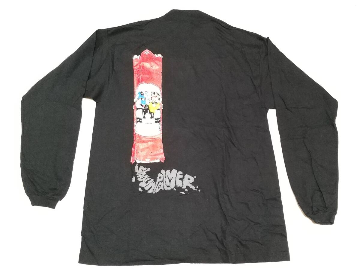 4 シムス 90S SIMS 黒 XL ショーンパーマー スノーボード SNOWBOARD ロングスリーブシャツ ロングTシャツ ロンT 長袖 未使用 送料無料 古着拍卖